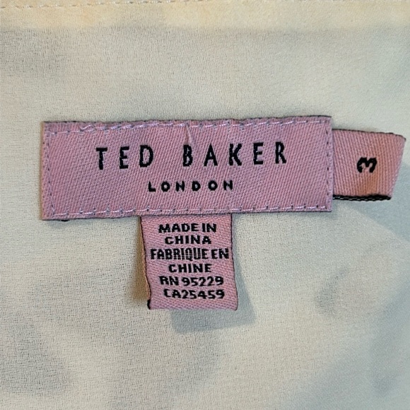 Ted Baker London Butterfly Halter Dantout Dress Women Size 8 - Picture 6 of 17